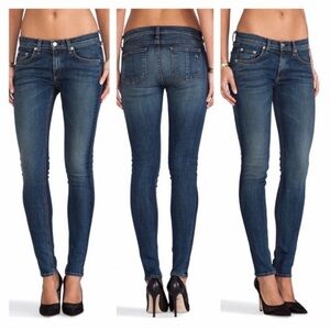 Rag & Bone — Classic Skinny Slim Fit Blue Jeans in Stratham — Size 31